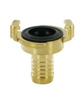 Industrie Klauenkupplung aus Messing mit 38 mm (1 1/2 Zoll) Schlauchtuelle und NBR Dichtung von sanilexo